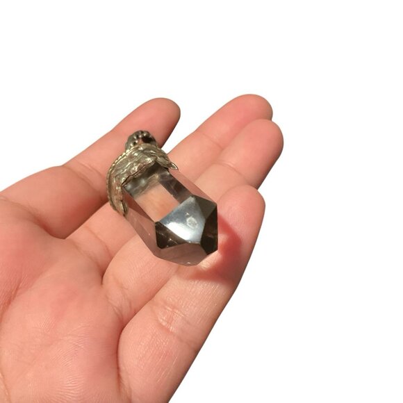 Love Heals Pearl Charm Statement Necklace With Crystal Pendant - Picture 6 of 10